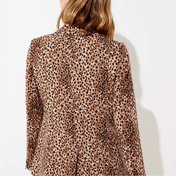 ANN TAYLOR LOFT leopard print blazer - Picture 3 of 9